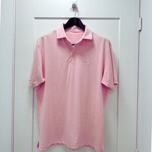Rhoback Men's Short Sleeve Polo Size Large (fits big) in Light Pink